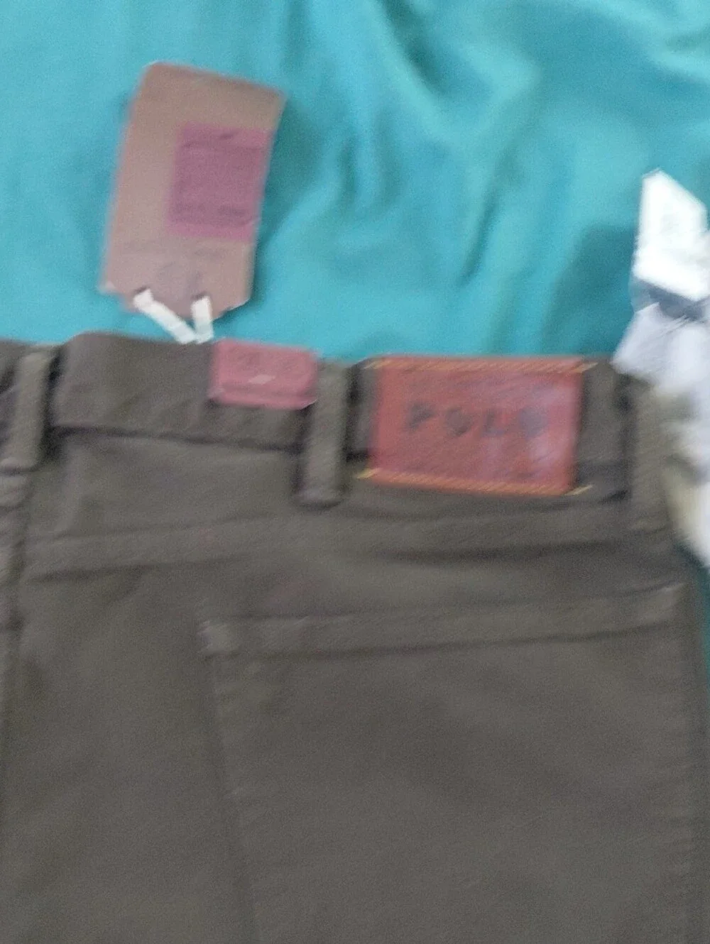 Polo by Ralph Lauren Men’s Olive Brown Slim Straight Jeans